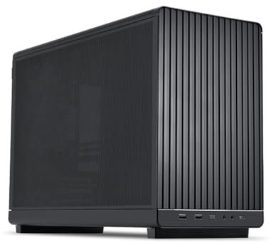 Lian Li A3 mATX Compact Case - Black Micro-ATX Aluminium PC Case, Designed by DAN Cases, High Airflow Design, Water Cooling Compatible, USB 3.1 Type-C