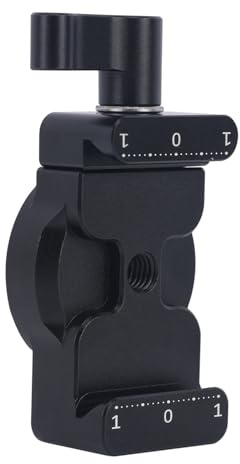 NICEYRIG Rosette Mount Adapter für Arca-Style Quick Release Schwalbenschwanzplattenhalterung, kompatibel mit (Standard M6 Gewinde) Rosettengriff