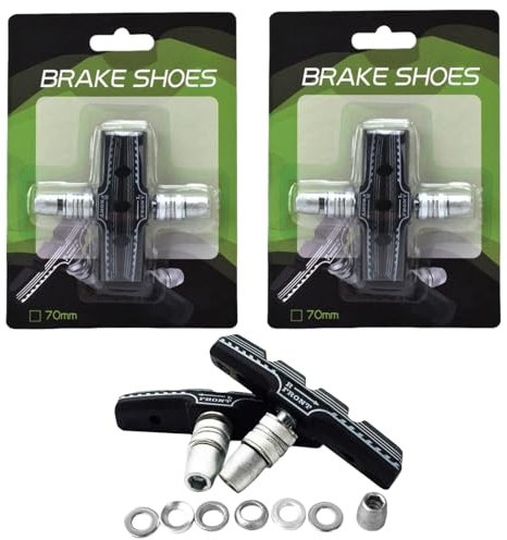 V-Brake Bremsbeläge,2 Paar Fahrrad Bremsbacken,Fahrrad Bremsbeläge mit Bolzen,Bremsklötze für V-Brake Bremsbacken, Bremsen Fahrradbremsen für MTB, Klötze Bremsschuhe