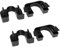 HLJMRD Hutablage-Clip, kompatibel mit Ford Fiesta, Focus, Nissan Qashqai, Hutablage-Halterungsclip, einfache Installation, Hutablage, Schwenkhalterung, Clip, 8A6146698AA (2 Paar)