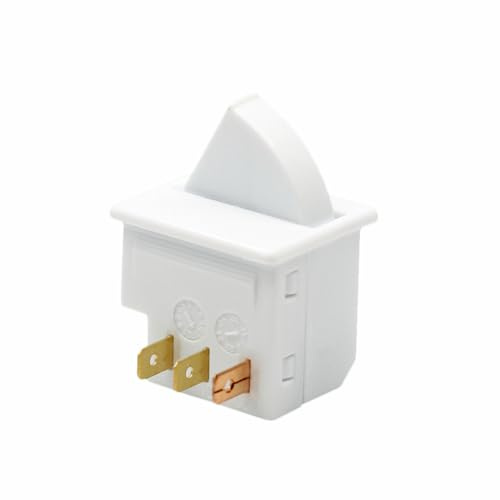 Angular Fridge Freezer Interior Light Switch, 3Pin Freezer Light 1NC-1NO Switch Compatible with Multiple Brands Refrigerator Accessories