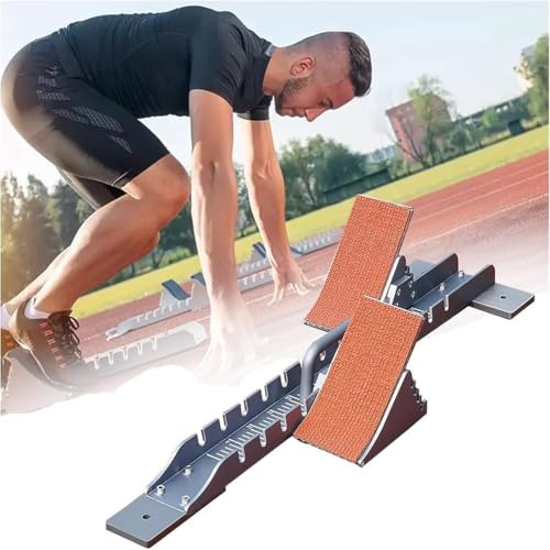 Startblock für Leichtathletik und Feld, leichtes verstellbares Multifunktions-Design mit 4 Pedalwinkeln für Sprinter