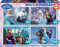 Educa - Die Eiskönigin, 4in1 Puzzleset mit 50/80/100/150 Teilen für Kinder ab 5 Jahren, ELSA und Anna, Olaf, Disney, Frozen (16173)