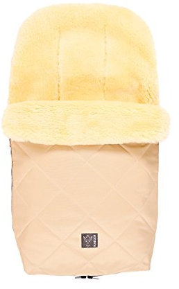 Kaiser 6544031 Lammfell Fußsack Naturell, sand, beige