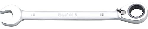 BGS 6618 | Llave combinada con carraca | reversible | 18 mm