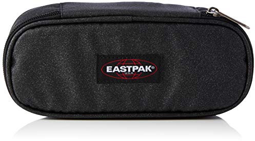 EASTPAK Oval Single Astuccio, 22 cm, Tessuto glitterato, Nero (Spark Dark)