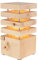 LED-Lampe 12,5 x 12,5 x 26 cm - Schlafzimmer-Lampe aus ZHolz - Handgefertigt in Österreich