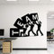 NSRJDSYT Team Working Wandtattoo Aufkleber Teamwork Aufkleber Büro Wanddekoration 57x40cm