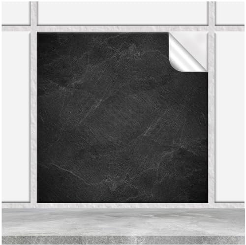 FoLIESEN - Fliesenaufkleber 20x20 cm | Deko-Aufkleber für Küche & Bad | Fliesen-Folie zum Aufkleben | Black Slate, .:120 Stück