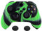 eXtremeRate PlayVital Coque Manette pour Xbox Series X/S Housse Protection pour Xbox Series X Accessoires Controller avec Capuchon Joystick Caps Grip Cover Silicone-Vert&Noir,Édition Samouraï