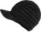 LANGZHEN Unisex Wintermützen mit Visier Warme Skimütze Stilvolle Strickmütze für Männer und Frauen (Schwarz und Silber)