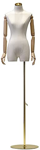 MAIES Kleiderpuppe Der Torso der Schaufensterpuppe, die Schneiderbüste, Präsentationsständer aus Schaumstoff, die höhenverstellbare Deko-Attrappe (Style1)
