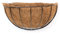 THE SECRET HOME - Macetero de Coco para Pared - Alto. 16,5 cm x Largo. 34,5 cm - Decoración Colgante para Hogar, Terraza, Balcón, Patio, Jardín (Modelo 3)