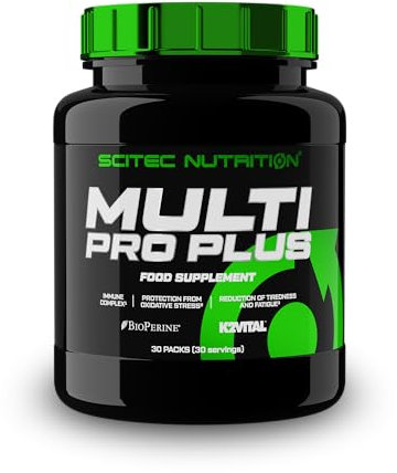 Scitec Nutrition Multi Pro Plus - 29-in-1 Multivitamin-Nahrungsergänzungsmittel mit Omega-3, Kalzium und Ginseng - 30-Tage-Vorrat in praktischen Beuteln
