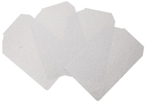 SG Store Juego de 4 cubiertas de guía de ondas, placas de mica, para horno microondas, magnetrón, pieza de reparación compatible con Panasonic de 125 mm x 84 mm