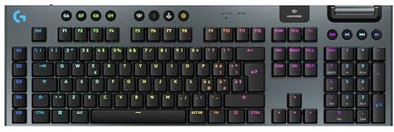 Logitech G G915 X LIGHTSPEED Tastiera gaming wireless a profilo ribassato, copritasti in PBT bicomponente, tasti completamente programmabili, switch GL Brown Tactile - PC/Mac, ITA QWERTY - Nero