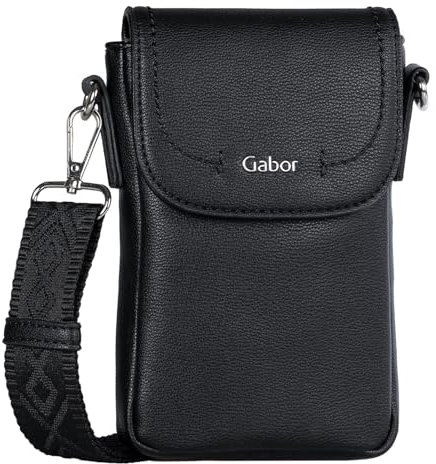 Gabor bags Aileen Damen Handytasche Umhängetasche Mittelgroß Schwarz