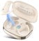 Open Ear Earbuds, Bluetooth 5.4 Wireless Earbuds with Ear Hooks, 32H HiFi Stereo Open Ear Headphones with Clear Calls, IPX7 Waterproof Lightweight Sport Earphones for Workouts, Running, Gym, Bee White