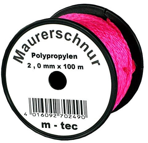 Lot-Maurerschnur 50 m x Ø 2,0 mm Pink-Fluoreszierend