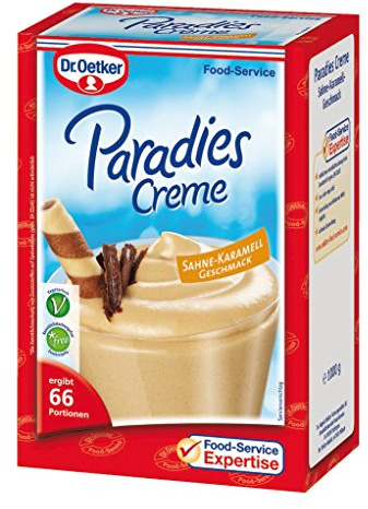 Dr. Oetker Professional Dessertcreme mit Sahne-Karamell-Geschmack, Dessertpulver in 1 kg Packung