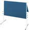 FRANKEN Moderationstafel X-tra!Line, doppelseitig, pinnbar, 120 x 150 cm, blau/Filz, klappbar, Pinnwand mit Standbeinen, CC-UMTF-G03