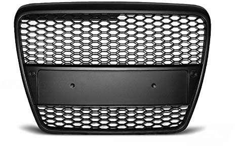 Kühlergrill, Audi A6 (C6) RS-TYPE 04.04-08, matt, Schwarz