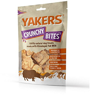 Yakers Natural Dog Treats Crunchy Bites Dry Yak Milk, 70 g