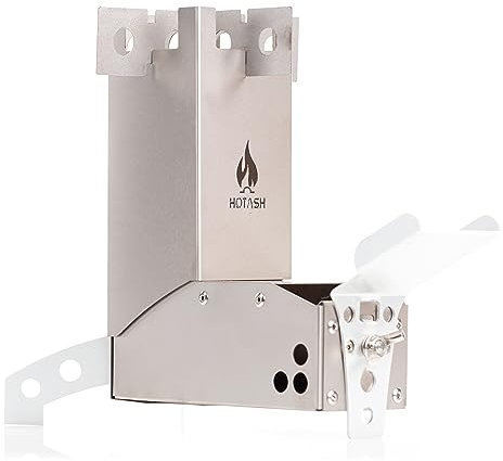 Hot Ash Mini träbränd titan och aluminium, 0,5 kg raketspis