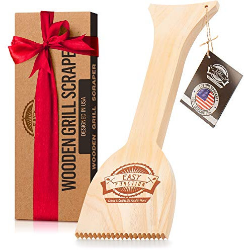 Easy Function Holzgrillschaber – Holz-Grillbürste – Alternative zum sicheren und borstenfreien Grillen