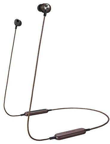 Panasonic RP-HTX20BE-R In Ear Wireless Bluetooth Headphones, Retro Style with Microphone, Smart Voice Control and Comfortable Ergonomic Fit - Red