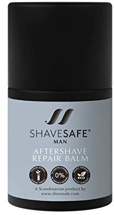 ShaveSafe After Shave Creme Balsam Herren - Nach Der Rasur Von Gesicht, Kopfhaut und Hals Auftragen - 50ml