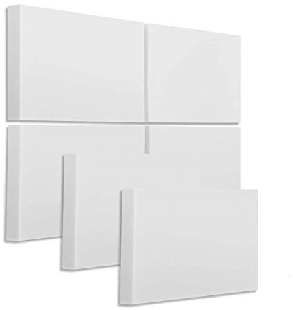 6 Schallabsorber Elemente aus Basotect G+ zur Verbesserung der Raumakustik/je 825x550x50mm