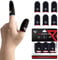 Progameplays Protège-doigts petite taille pour jeux, téléphone, Pubg Cod Mobile, anti-transpiration, compatible avec les téléphones de jeux, gants ultra-sensibles (Carbon Fibre Red)