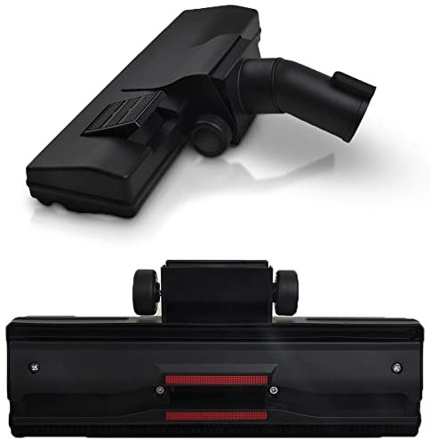 Retoo Cepillo Aspiradora 32 35 Mm, Cerdas Retráctiles, Bandas Electroestáticas, Ruedas De Goma, Para Suelos Duros Y Alfombras, Conexión Estándar, Repuesto Compacto