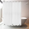 NAKIHOUSE Duschvorhang 180 x 180 cm Weiß Waschbar Duschvorhang in Badezimmer Vorhang für Badewanne und Dusche, Ultra glattes und Wasserdicht Duschvorhänge, mit 12 Duschvorhangringe