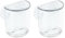 iDesign Basic Vaso de baño con ventosas, Soporte para cepillos de Dientes y Otros Utensilios Fabricado en plástico, Transparente (Paquete de 2)