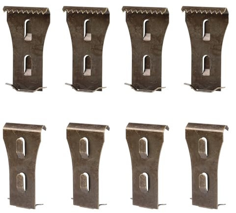 8pcs Brick Hook Clips, Steel Brick Clamps for Hanging Outdoors Heavy Duty Brick Wall Hooks No Drill for Pictures Lights Wreaths Hanger Fits 2.25-2.45 Inch High Bricks