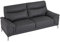 Vente-unique-Sofa 3-Sitzer - Leder - Anthrazit - ATESSO