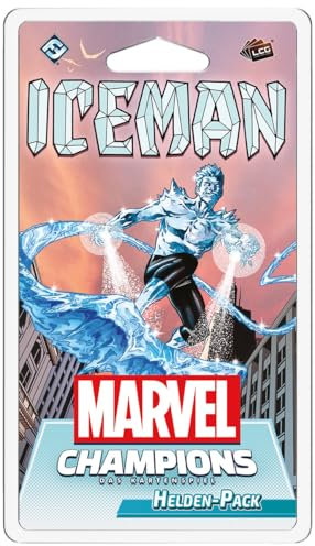 Fantasy Flight Games, Marvel Champions: LCG – Iceman, Helden-Erweiterung, Expertenspiel, Kartenspiel, 1-4 Spieler, Ab 12+ Jahren, 45-90 Minuten, Deutsch