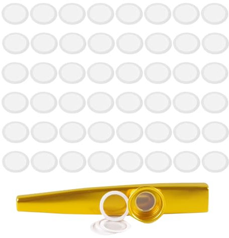 100 Stück Kazoo Membran Ersatz,Kazoo Flötenmembranen,Kazoo Membran,Kazoo Flötenmembran,Ersatzmembran für Kazoo,Kazoo Flöten Membran,Kazoo Mundmembranen,Kazoo Zubehör