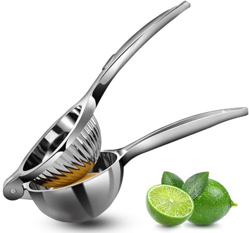 Luxoraiova Zitronenpresse, Zitruspresse Manuell, Robuste Zitronenpresse Handpresse Entsafter, Schweres Lemon Squeezer Citrus Juicer für Küche, Cocktails, Bars- Spülmaschinenfest