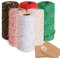 YqsIbth Gift Wrapping String, 6 Rolls Christmas Coloured Cotton Twine, 2mm 600M, Perfect for Gifts, Crafts & Decorations