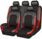 HHCVLUZI Autositzbezüge Für Nissan Qashqai I J10 2007 2008 2009 2010 2011 2012 2013 2014，Vorne Hinten Autositz Schonbezug Sets Leder Sitzbezug Atmungsaktiv Autositz Innenraum Zubehör rutschfest