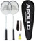 Apollo Badminton Set - Federballschläger Set für Training, Sport und Spaß mit der Familie, 2X Carbon Composite Badmintonschläger mit Tasche und Federbällen, leichte Badminton Schläger, Federballset