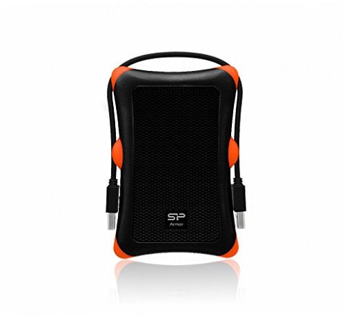 Silicon Power SP020TBPHDA30SK Externe Festplatte 2TB (6,4 cm (2,5 Zoll), USB 3.0) schwarz/orange