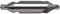 Gühring 9005820050000 Zentrierbohrer linksschneidend D333-A aus HSS, 5,0 mm