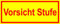 easydruck24de Aufkleber Vorsicht Stufe I 20 x 8 cm I gelb-rot I Achtung Vorsicht Warnung Stolpergefahr Sturzgefahr Hinweis auf Stufe I hin193