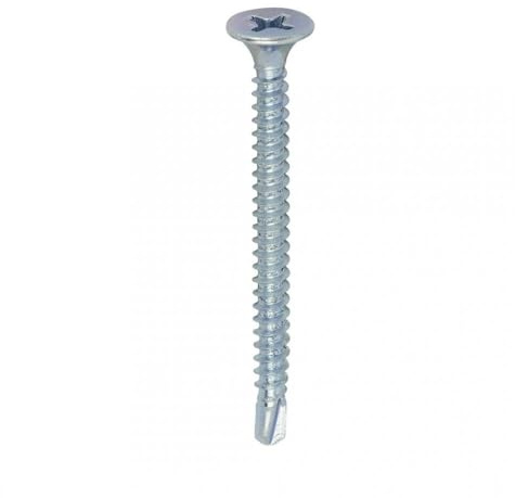 TIMCO BZP PH2 Philips Self-Drilling Drywall Screws - 3.5 x 42 - Zinc - Box of 1000