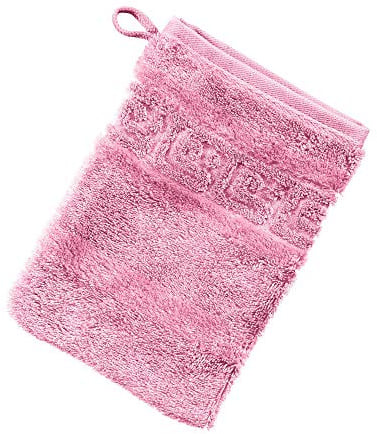 Cawö Waschhandschuh 1001 Noblesse Walk-Frottier rosa Größe 16x22 cm