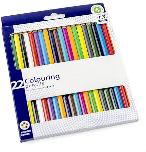 Anker International Stationary Coloured Pencil in Wallet (Pack of 22)